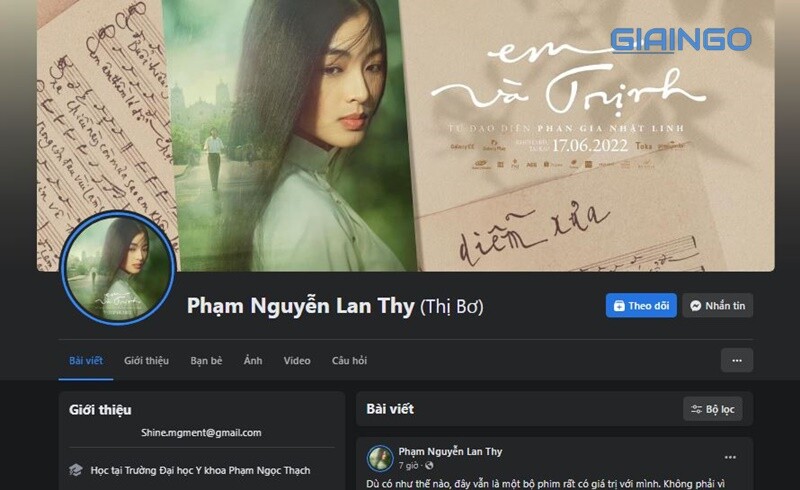 Phạm Nguyễn Lân Thái tài khoản mạng xã hội